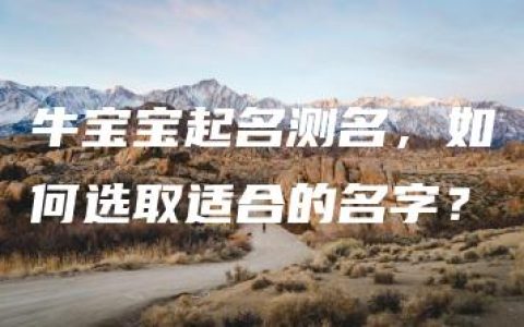 牛宝宝起名测名，如何选取适合的名字？