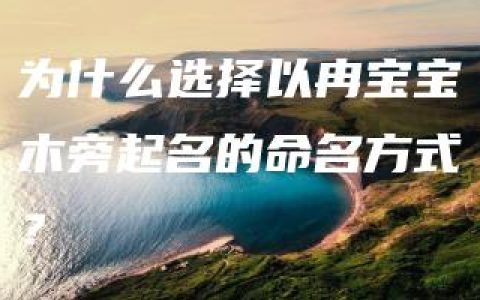 为什么选择以冉宝宝木旁起名的命名方式？