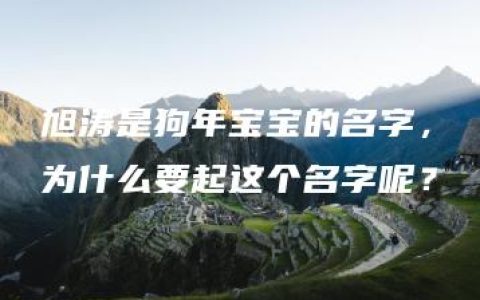 旭涛是狗年宝宝的名字，为什么要起这个名字呢？