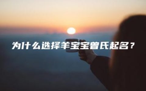 为什么选择羊宝宝曾氏起名？