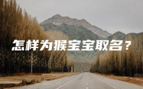 怎样为猴宝宝取名？