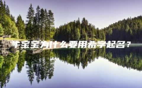 牛宝宝为什么要用希字起名？