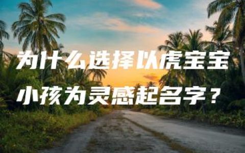 为什么选择以虎宝宝小孩为灵感起名字？