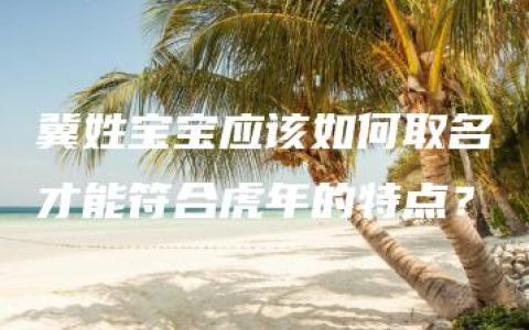 冀姓宝宝应该如何取名才能符合虎年的特点？