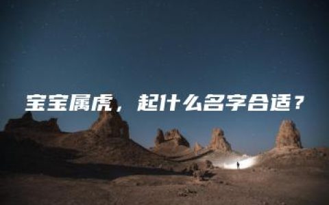 宝宝属虎，起什么名字合适？