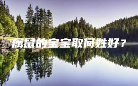 属鼠的宝宝取何姓好？