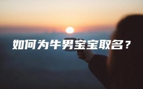 如何为牛男宝宝取名？