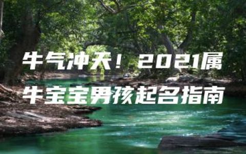 牛气冲天！2021属牛宝宝男孩起名指南