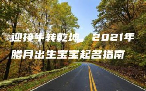 迎接牛转乾坤，2021年腊月出生宝宝起名指南