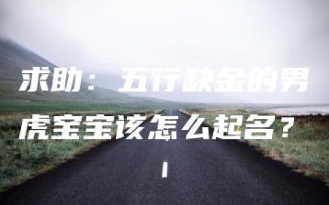 求助：五行缺金的男虎宝宝该怎么起名？