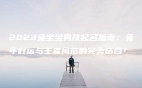 2023兔宝宝男孩起名指南：兔年好运与王者风范的完美结合！