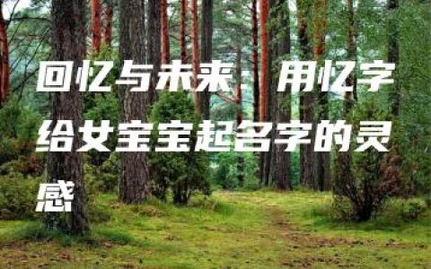 回忆与未来：用忆字给女宝宝起名字的灵感