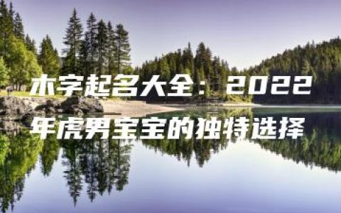 木字起名大全：2022年虎男宝宝的独特选择