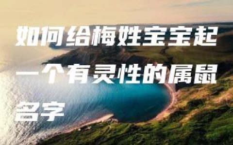 如何给梅姓宝宝起一个有灵性的属鼠名字