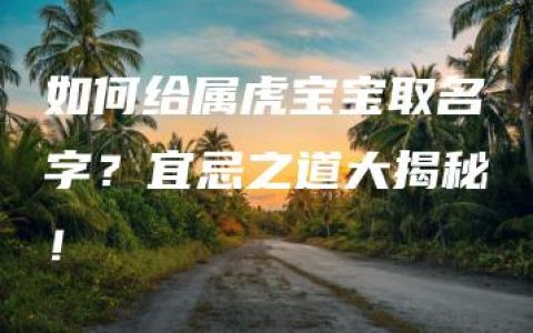 如何给属虎宝宝取名字？宜忌之道大揭秘！