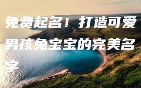 免费起名！打造可爱男孩兔宝宝的完美名字