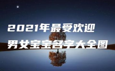 2021年最受欢迎男女宝宝名字大全图