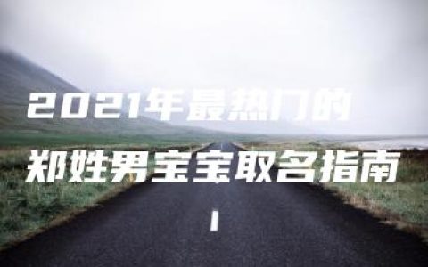 2021年最热门的郑姓男宝宝取名指南