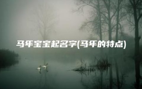 马年宝宝起名字(马年的特点)