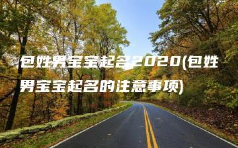 包姓男宝宝起名2020(包姓男宝宝起名的注意事项)