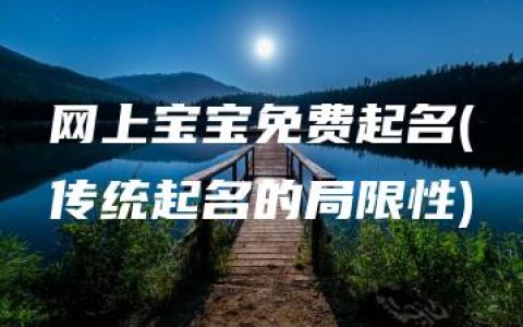 网上宝宝免费起名(传统起名的局限性)