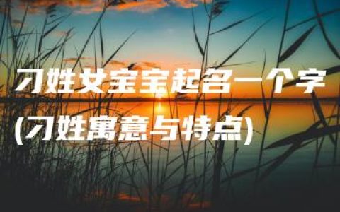 刁姓女宝宝起名一个字(刁姓寓意与特点)