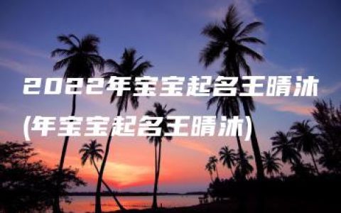 2022年宝宝起名王晴沐(年宝宝起名王晴沐)