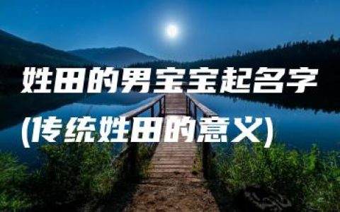 姓田的男宝宝起名字(传统姓田的意义)