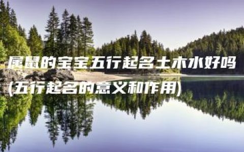 属鼠的宝宝五行起名土木水好吗(五行起名的意义和作用)