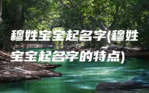 穆姓宝宝起名字(穆姓宝宝起名字的特点)