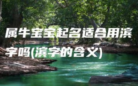 属牛宝宝起名适合用滨字吗(滨字的含义)