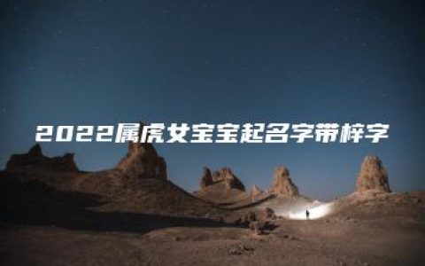 2022属虎女宝宝起名字带梓字