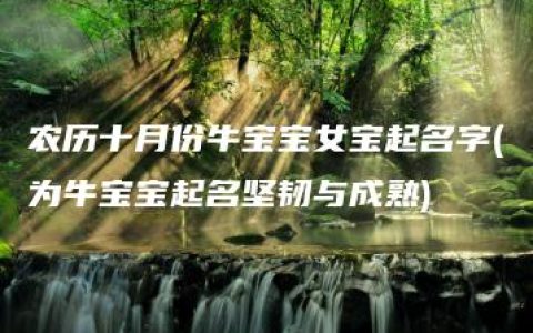 农历十月份牛宝宝女宝起名字(为牛宝宝起名坚韧与成熟)