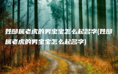 姓邸属老虎的男宝宝怎么起名字(姓邸属老虎的男宝宝怎么起名字)