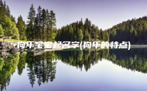 狗年宝宝起名字(狗年的特点)