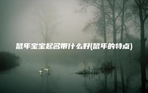 鼠年宝宝起名带什么好(鼠年的特点)