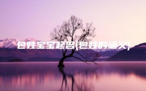 包姓宝宝起名(包姓的涵义)