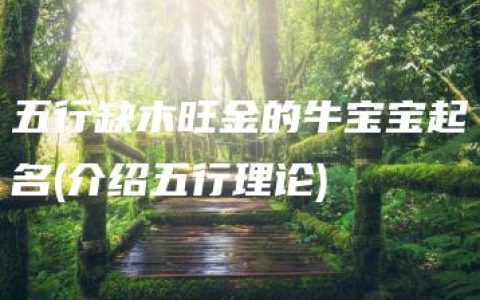 五行缺木旺金的牛宝宝起名(介绍五行理论)