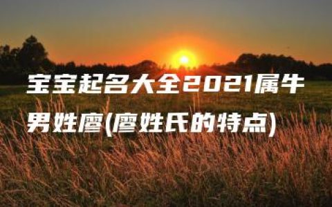 宝宝起名大全2021属牛男姓廖(廖姓氏的特点)