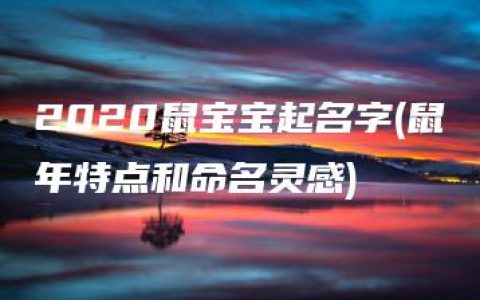 2020鼠宝宝起名字(鼠年特点和命名灵感)