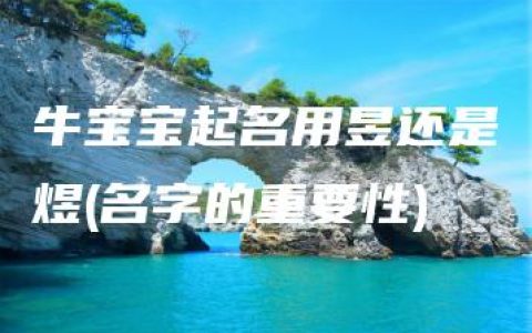 牛宝宝起名用昱还是煜(名字的重要性)