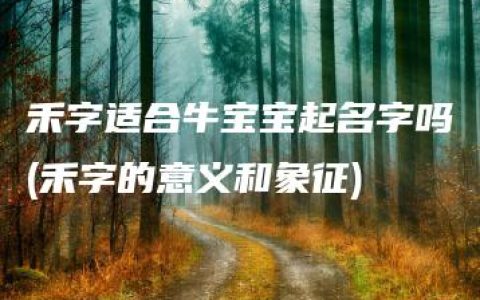 禾字适合牛宝宝起名字吗(禾字的意义和象征)