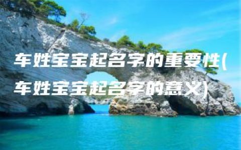 车姓宝宝起名字的重要性(车姓宝宝起名字的意义)