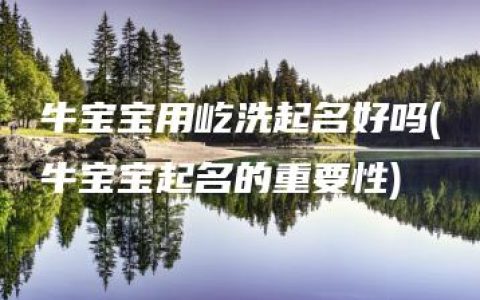 牛宝宝用屹洗起名好吗(牛宝宝起名的重要性)