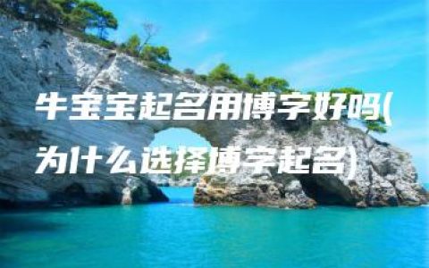 牛宝宝起名用博字好吗(为什么选择博字起名)