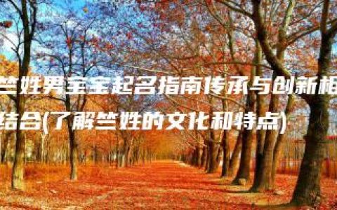 竺姓男宝宝起名指南传承与创新相结合(了解竺姓的文化和特点)