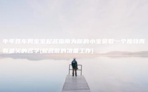 牛年姓车男宝宝起名指南为你的小宝贝取一个独特而有意义的名字(起名前的准备工作)