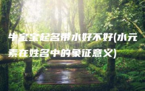 牛宝宝起名带水好不好(水元素在姓名中的象征意义)