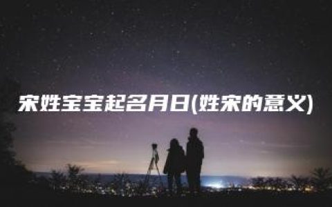 宋姓宝宝起名月日(姓宋的意义)