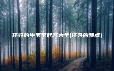 任姓的牛宝宝起名大全(任姓的特点)